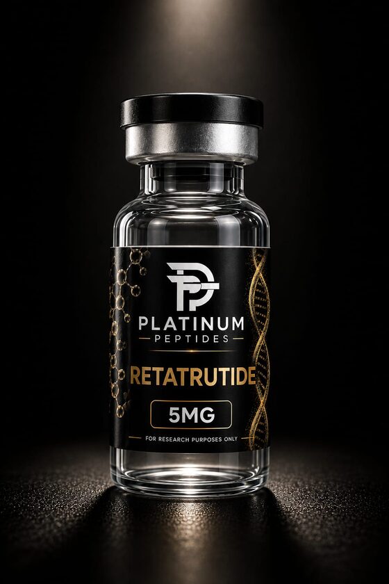 Platinum Peptides Retatrutide research vial